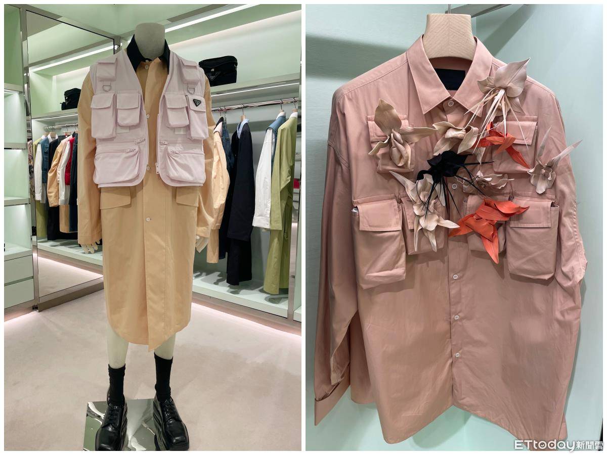 范少勋帮袁澧林挑衣服“显腿长”　PRADA新包的皮带竟能拆了系腰上 时尚穿搭 图4张