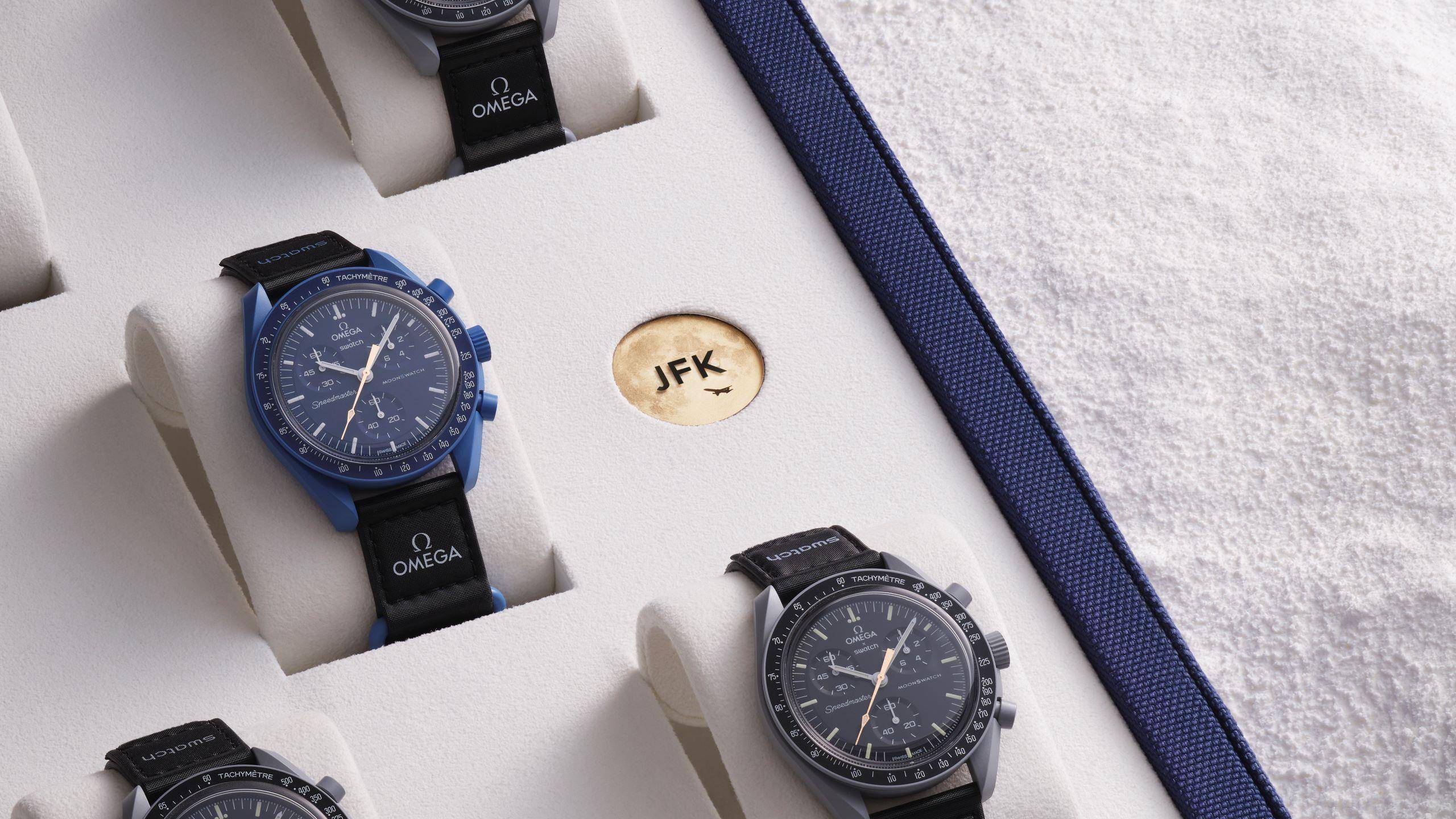 很难买的欧米茄ｘSwatch表11只一次收齐！　套表登拍卖救盲 奢侈品牌 图2张
