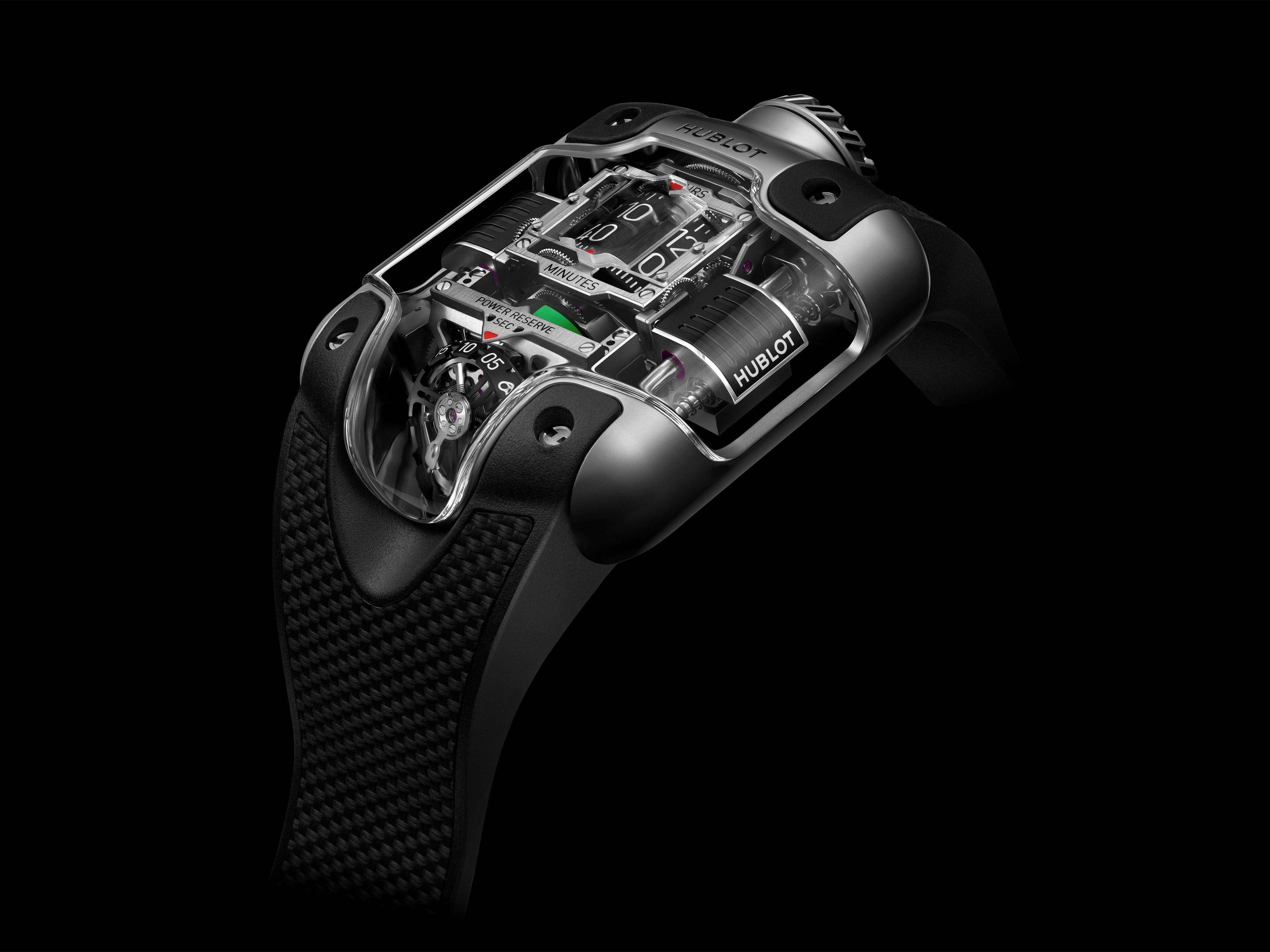 风・Luxury／方块上下跑上炼　HUBLOT 35度倾斜陀飞轮前卫吸睛 奢侈品牌 图1张