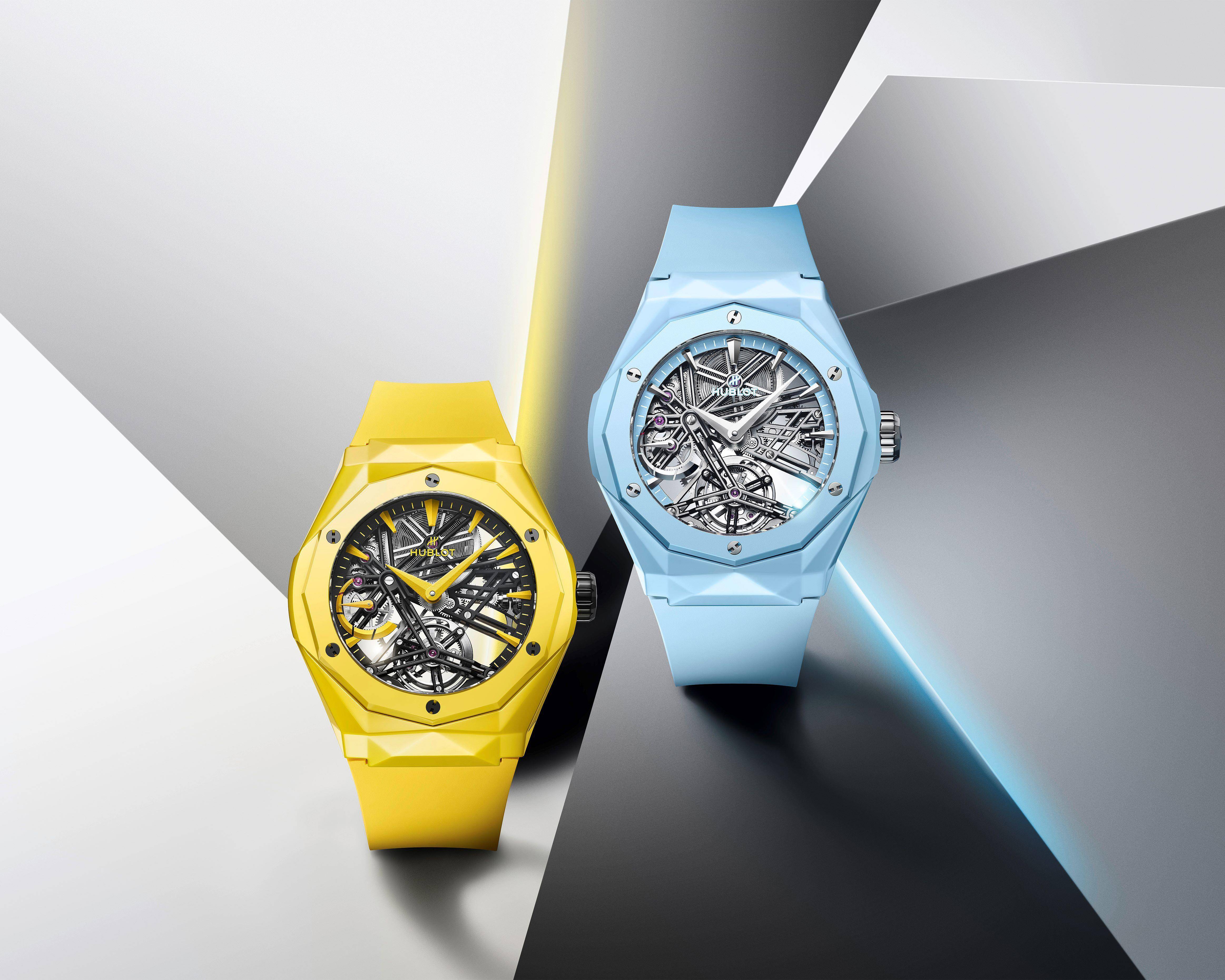 风・Luxury／方块上下跑上炼　HUBLOT 35度倾斜陀飞轮前卫吸睛 奢侈品牌 图5张