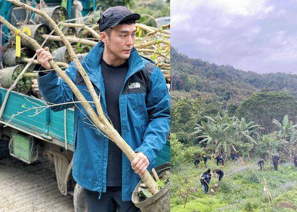 为地球尽心力！三金御用造型师带艺人种3220棵树　 名人名流 图2张