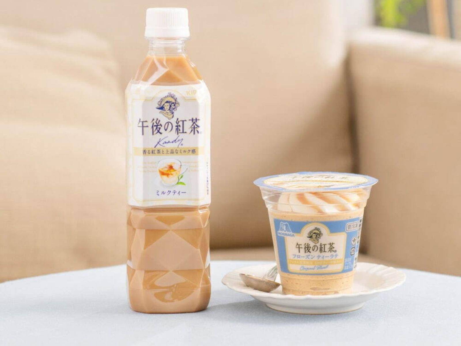 日话题饮品午后の红茶“茶拿铁冰沙”！香草冰淇淋混合超罪恶吃法公开 名人名流 图1张