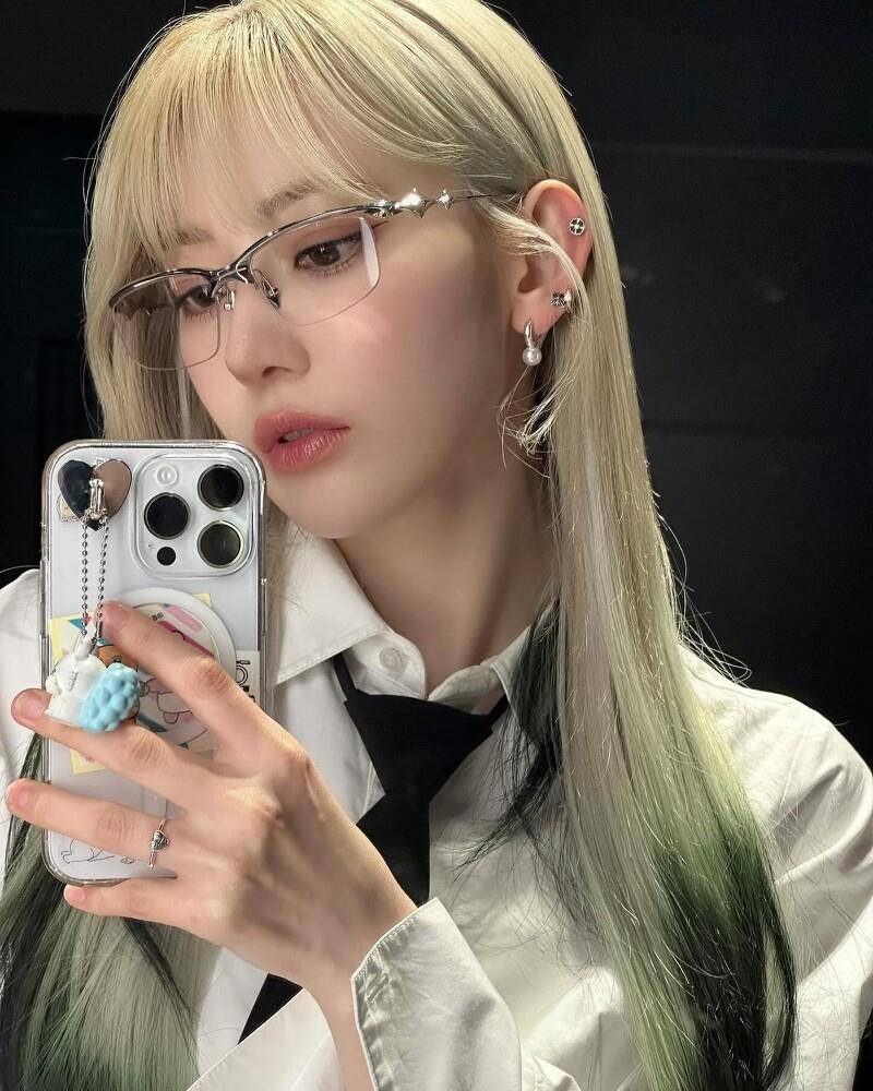 Jisoo、张员瑛都爱上“质感无框眼镜”　书呆子时尚来临 最新资讯 图6张