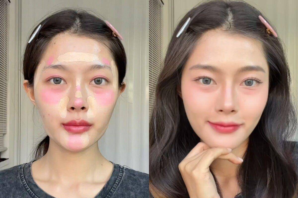 爆红“潦草妆”画法公开！底妆越干净越美　透出血色更纯欲显嫩 最新资讯 图1张