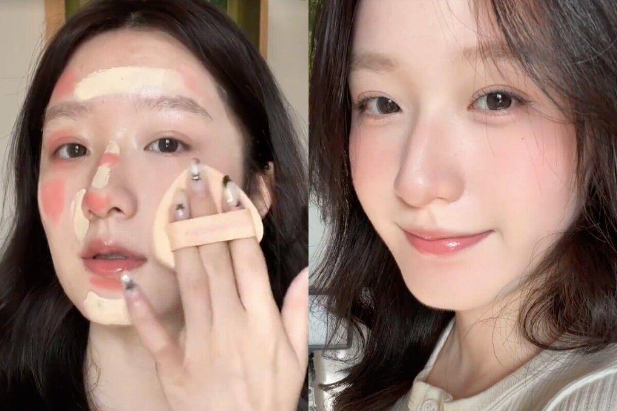 爆红“潦草妆”画法公开！底妆越干净越美　透出血色更纯欲显嫩 最新资讯 图5张