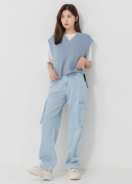 UNIQLO牛仔宽裤被誉“藏肉神器”　显瘦显腿长想直接包色 最新资讯 图5张