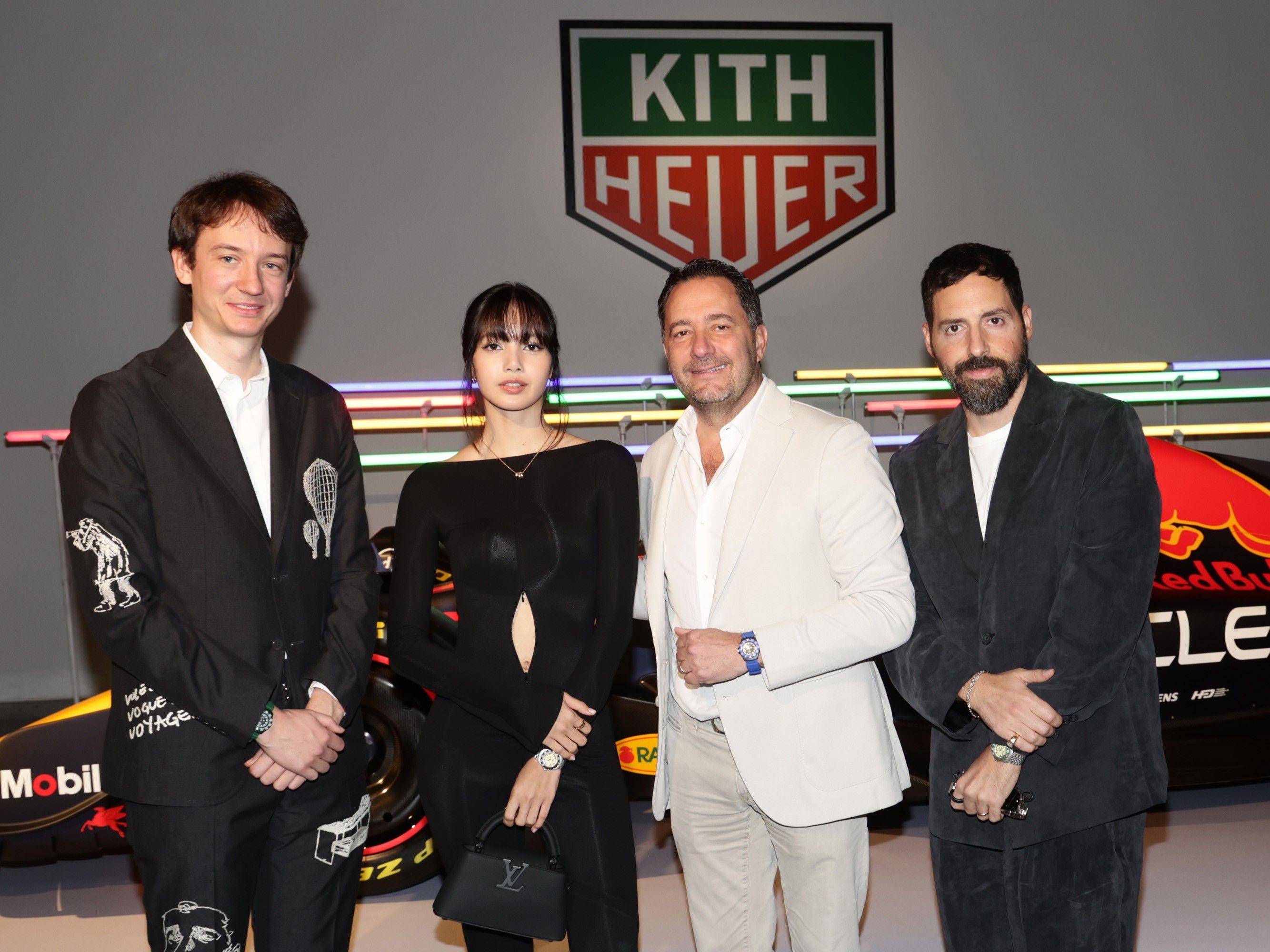 Lisa与富豪绯闻男友同框了　“LVMH准少奶奶”架式站台TAG Heuer 时尚穿搭 图1张