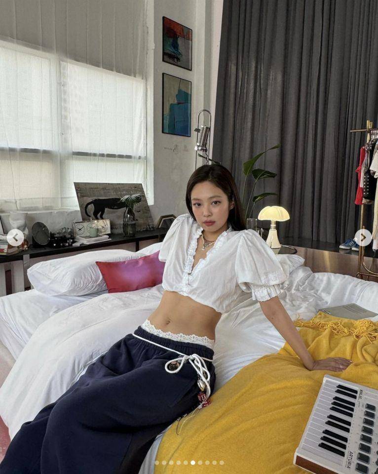 Sagging风来了！Jennie、LISA、张员瑛都穿　搭配性感人鱼腰好勾人 时尚穿搭 图1张
