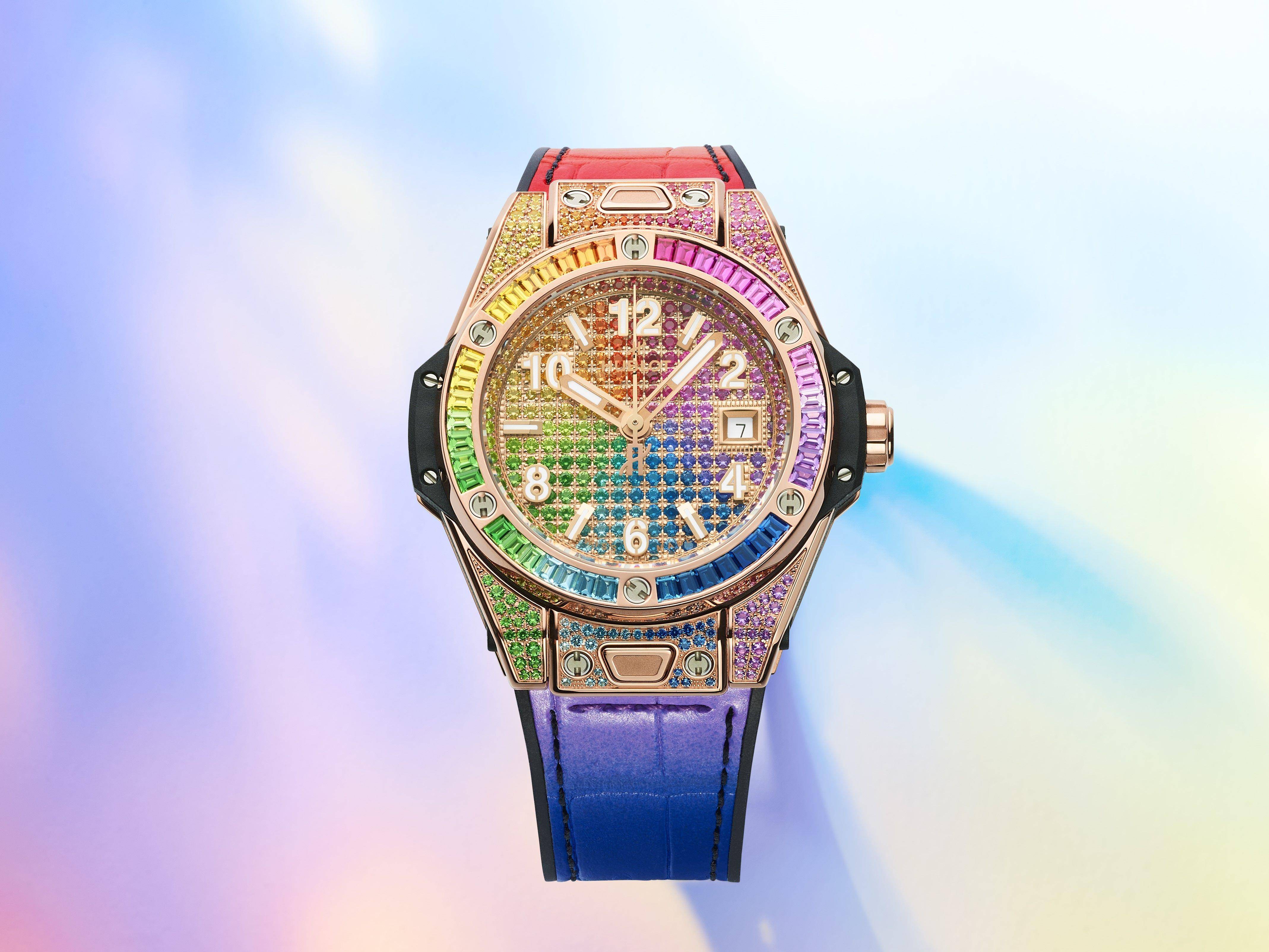 风Luxury／Lisa表藏更丰富了　241万HUBLOT彩虹表变新欢 奢侈品牌 图2张