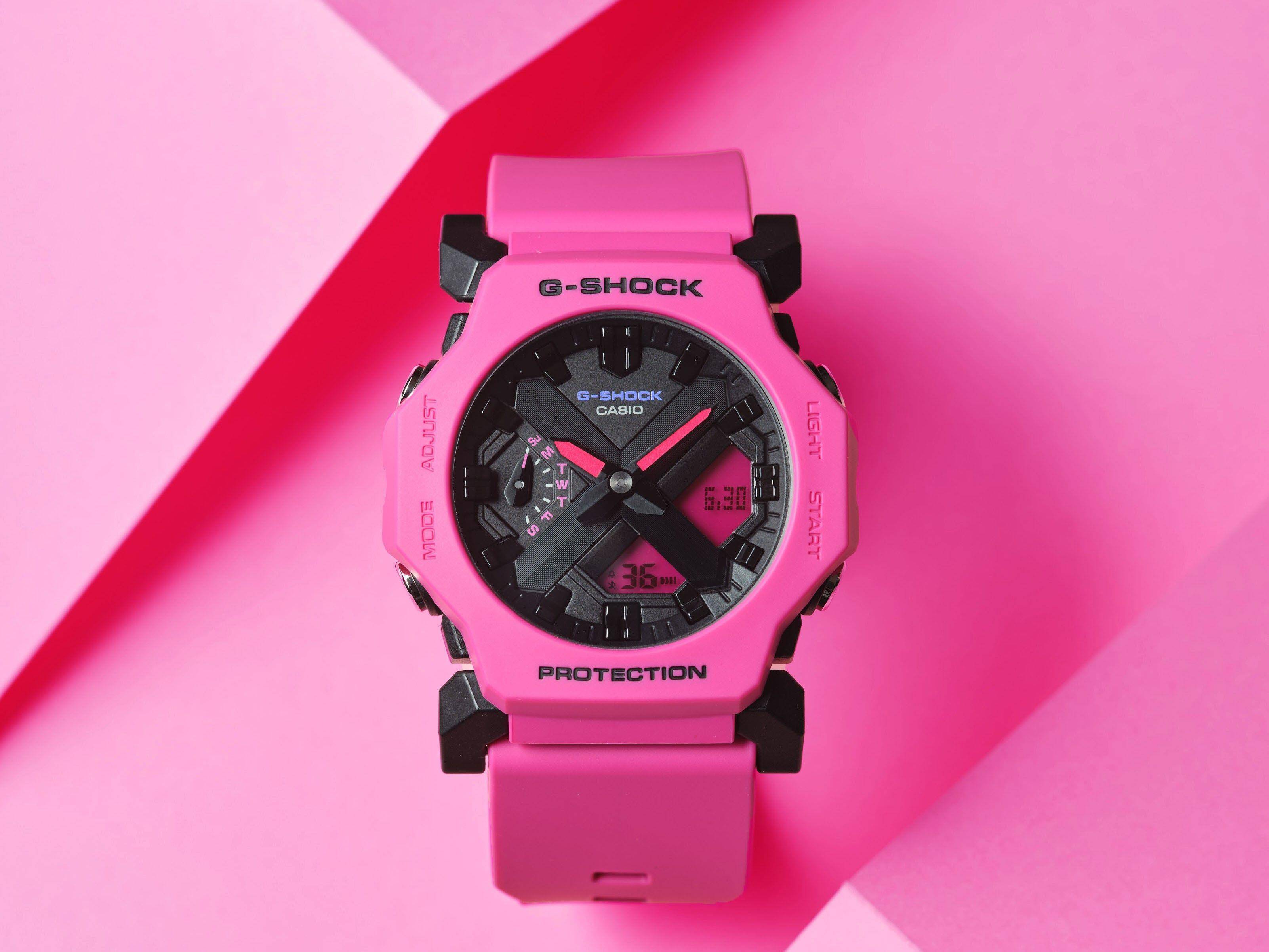 G-SHOCK数位指针双显表尺寸变小　更好驾驭、亮粉时髦 最新资讯 图1张