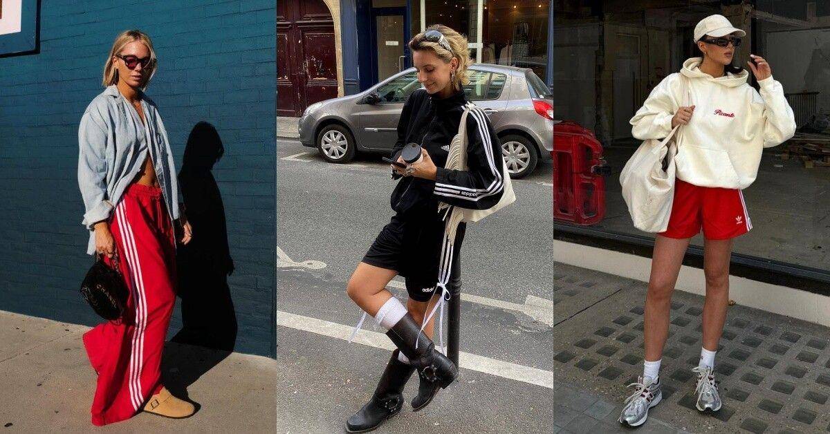 adidas三线裤重回流行！潮人们4种运动裤穿搭公式先笔记 最新资讯 图1张