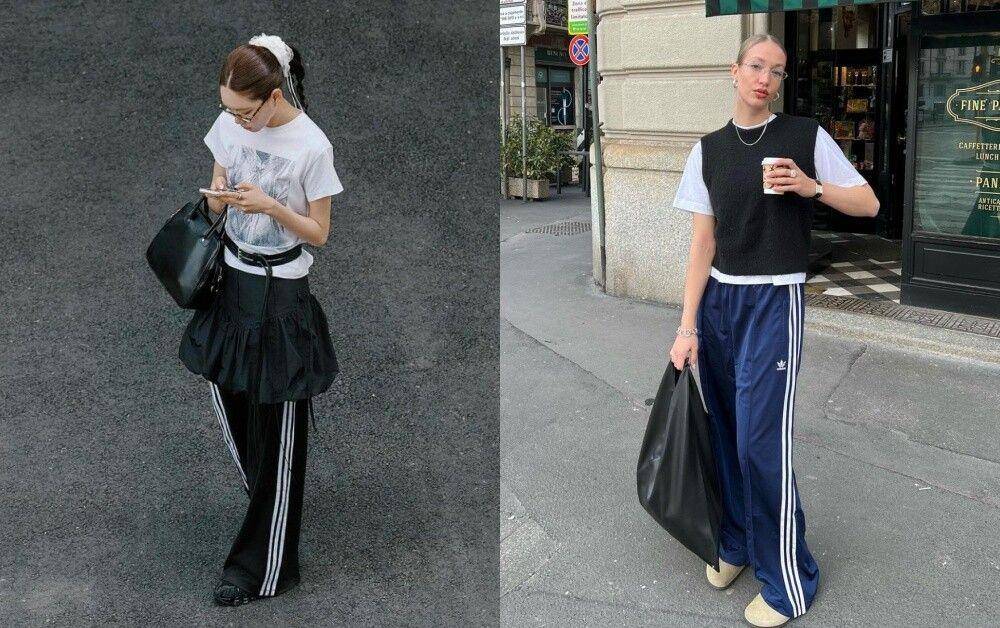 adidas三线裤重回流行！潮人们4种运动裤穿搭公式先笔记 最新资讯 图5张