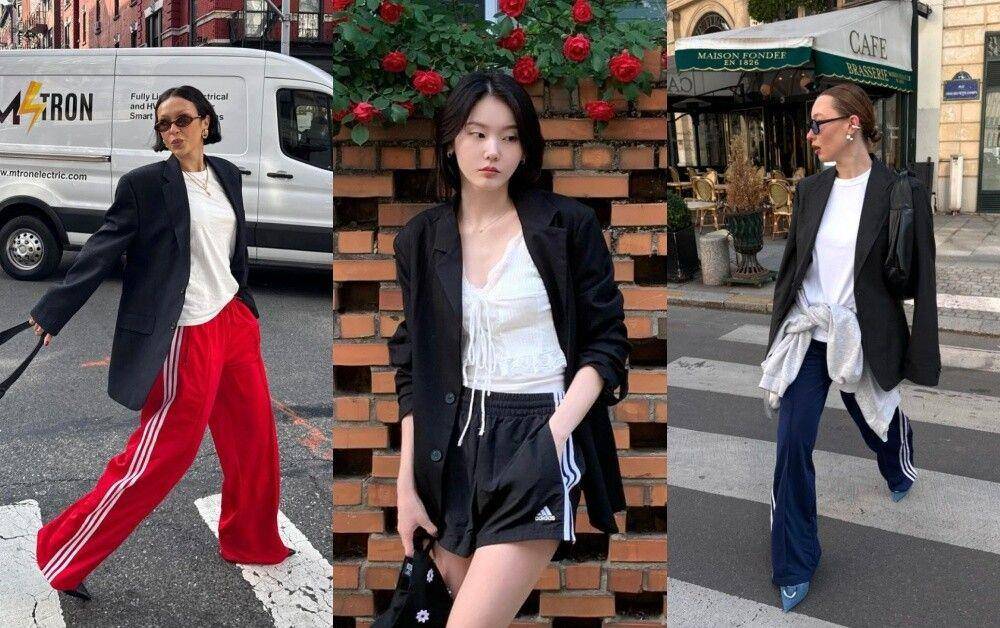 adidas三线裤重回流行！潮人们4种运动裤穿搭公式先笔记 最新资讯 图7张