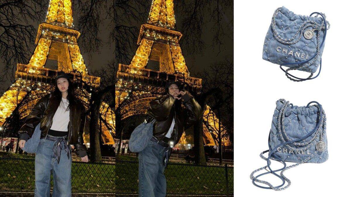 Jennie私服爱背包包特搜　CHANEL 22、迷你购物包入门经典款一次看 时尚穿搭 图1张