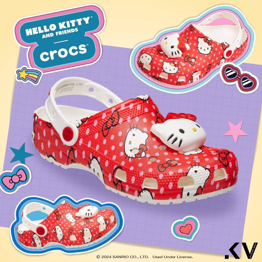 Crocs联名大耳狗、Hello Kitty梦幻洞洞鞋！夏日Y2K丹宁印花新登场 最新资讯 图5张