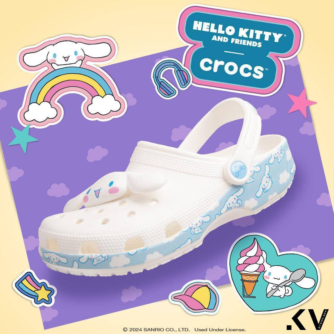 Crocs联名大耳狗、Hello Kitty梦幻洞洞鞋！夏日Y2K丹宁印花新登场 最新资讯 图4张