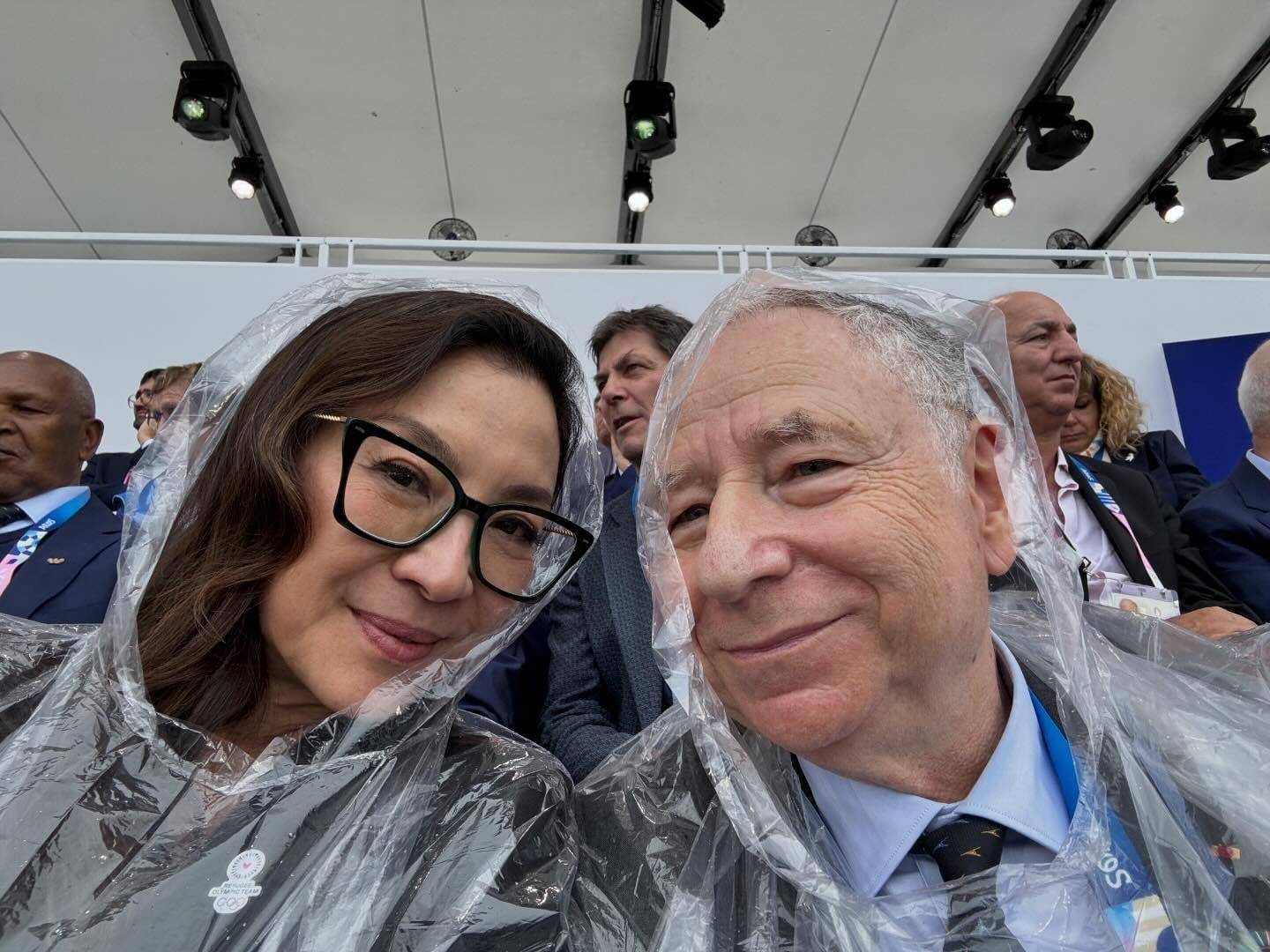 杨紫琼看奥运比赛庆结婚周年　戴18克超轻陀飞轮表吸睛 奢侈品牌 图1张