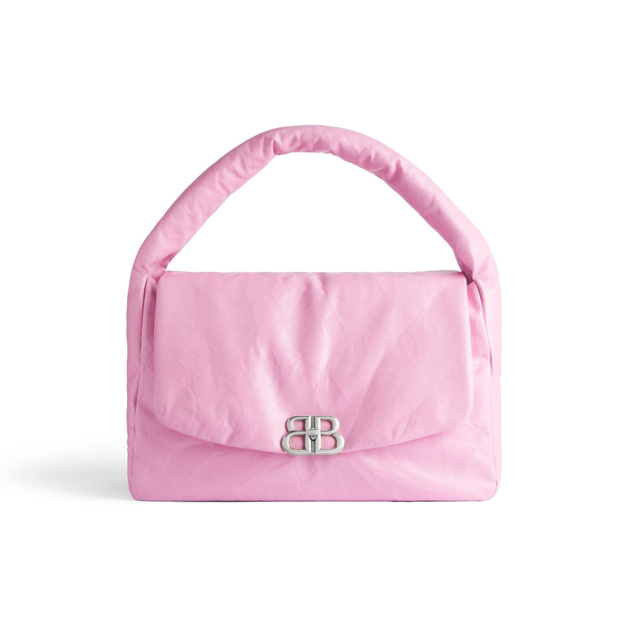 包开箱／柱延同款Balenciaga话题大包！空气感Monaco仿旧BB标志超劝败 时尚穿搭 图2张