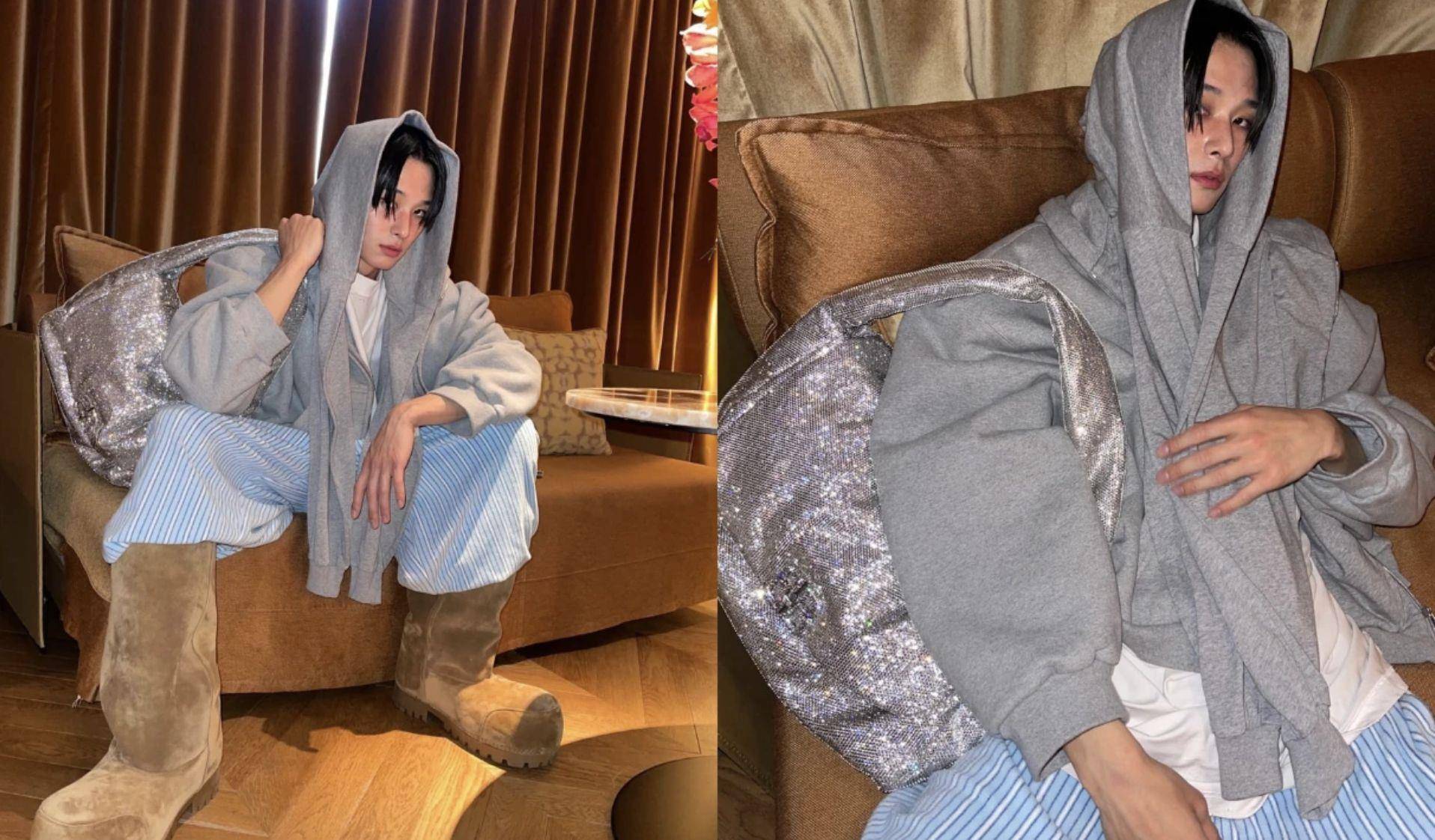 包开箱／柱延同款Balenciaga话题大包！空气感Monaco仿旧BB标志超劝败 时尚穿搭 图3张