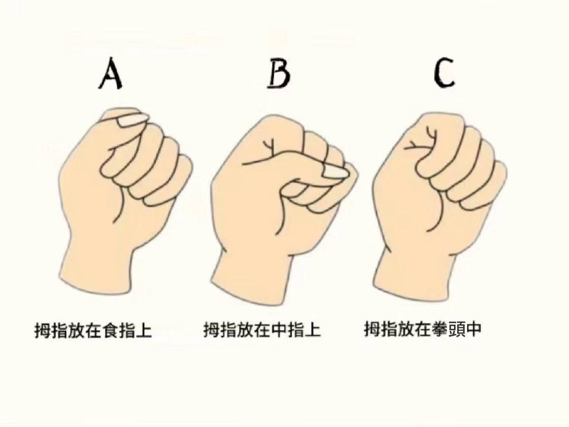 你是哪一种握拳姿势？分析对待爱情观点 最新资讯 图1张