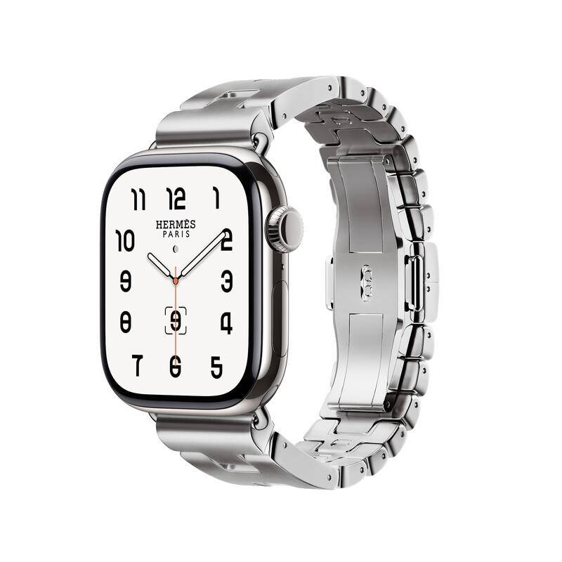 Apple Watch 10系列爱马仕表带首见钢带款　加码推出全新数位表盘 最新资讯 图1张