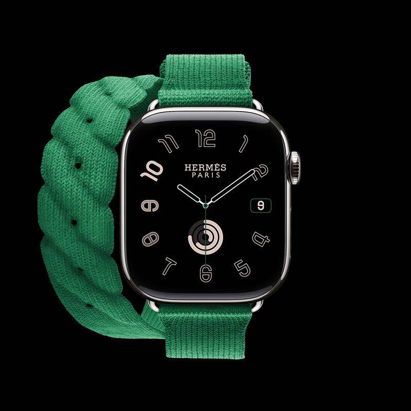 Apple Watch 10系列爱马仕表带首见钢带款　加码推出全新数位表盘 最新资讯 图4张