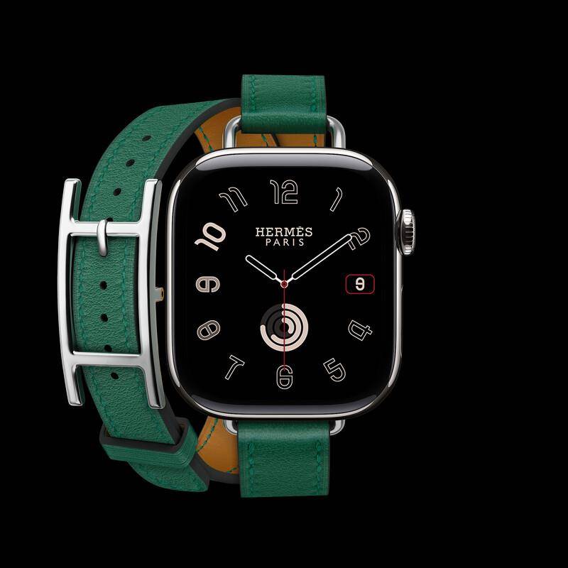 Apple Watch 10系列爱马仕表带首见钢带款　加码推出全新数位表盘 最新资讯 图7张