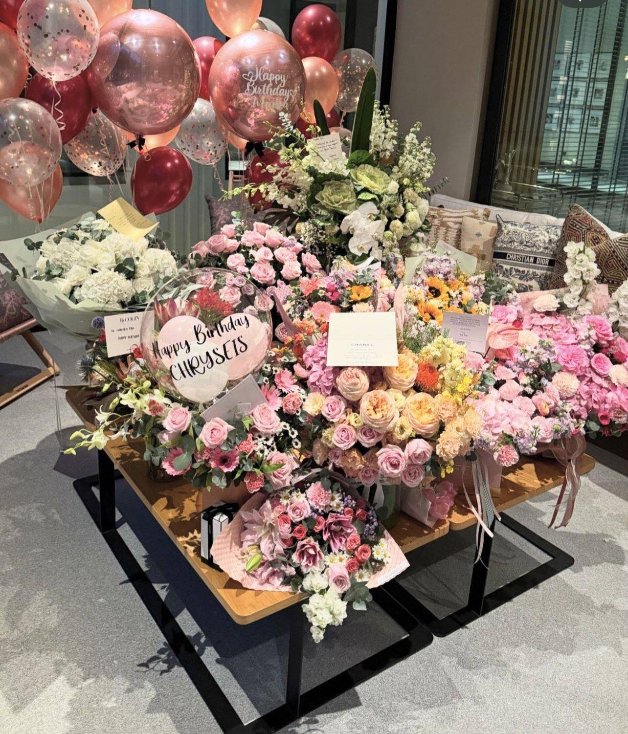 “马来西亚最美千金”庆生豪宅曝光　么儿爬逾200万LV硬箱塔祝贺 时尚穿搭 图2张
