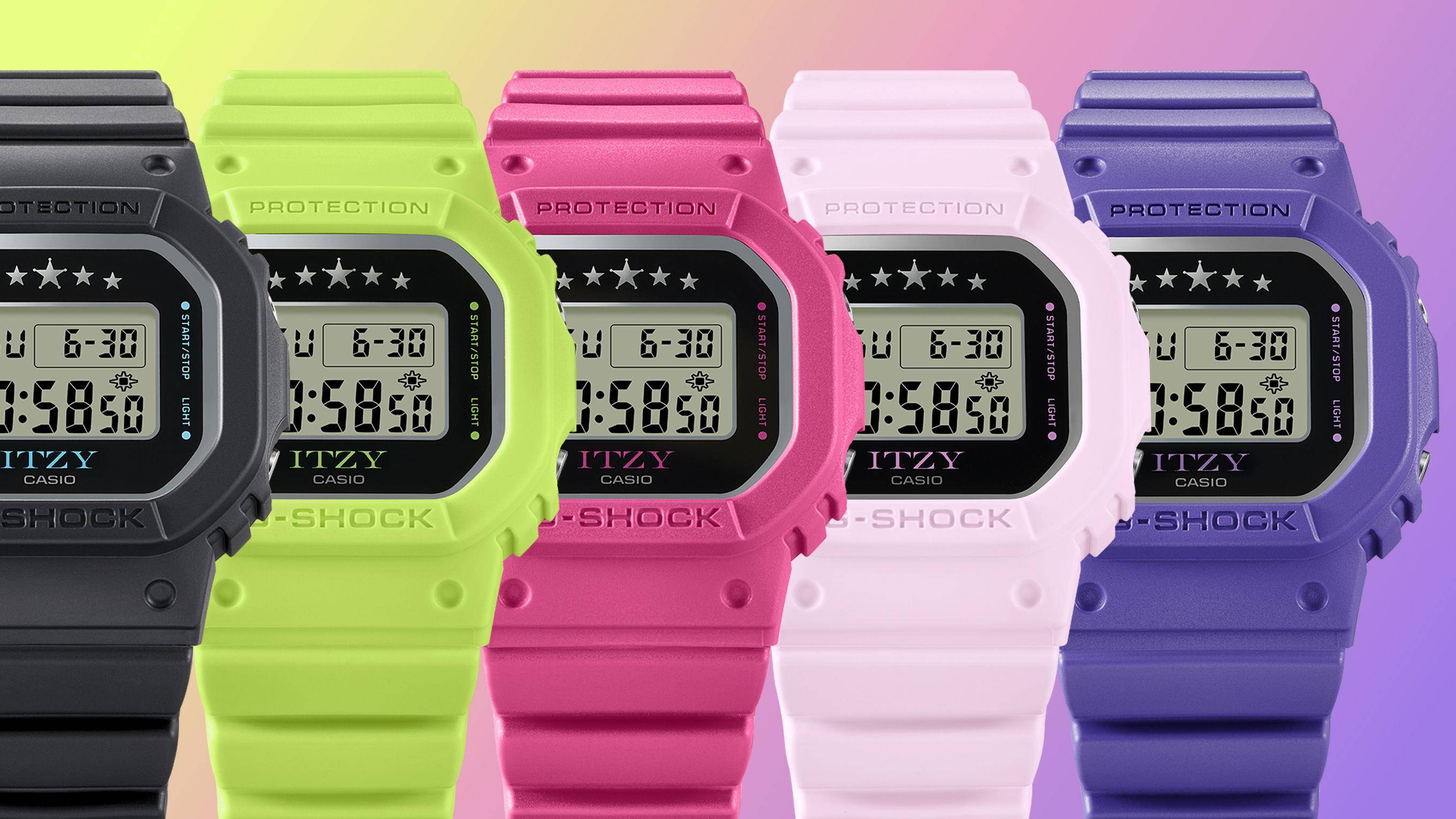 G-SHOCK与韩女团ITZY联名表开抢　背光亮爱心示爱 名人名流 图2张