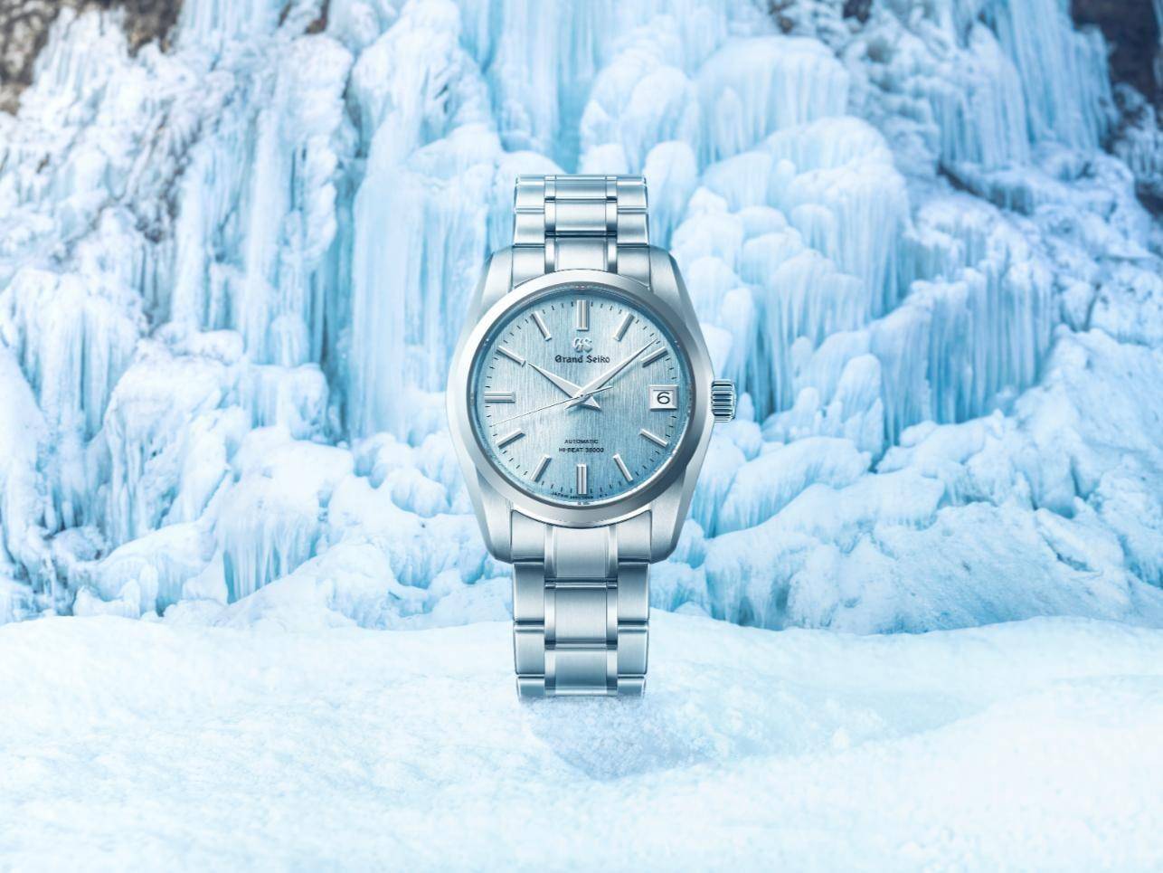 Grand Seiko捕捉日本冰瀑美景　冰蓝表盘秀新压纹 奢侈品牌 图1张