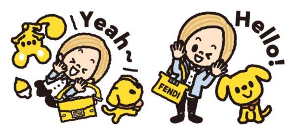 5大精品免费贴图快收！LV“晚安图”旋转蹬羚超可爱　FENDI用中文说“棒” 时尚穿搭 图5张