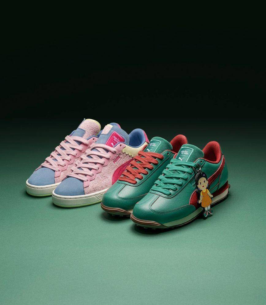 《鱿鱼游戏2》联名Crocs“经典制服”变拖鞋！Puma把木头人娃娃挂上脚 最新资讯 图5张