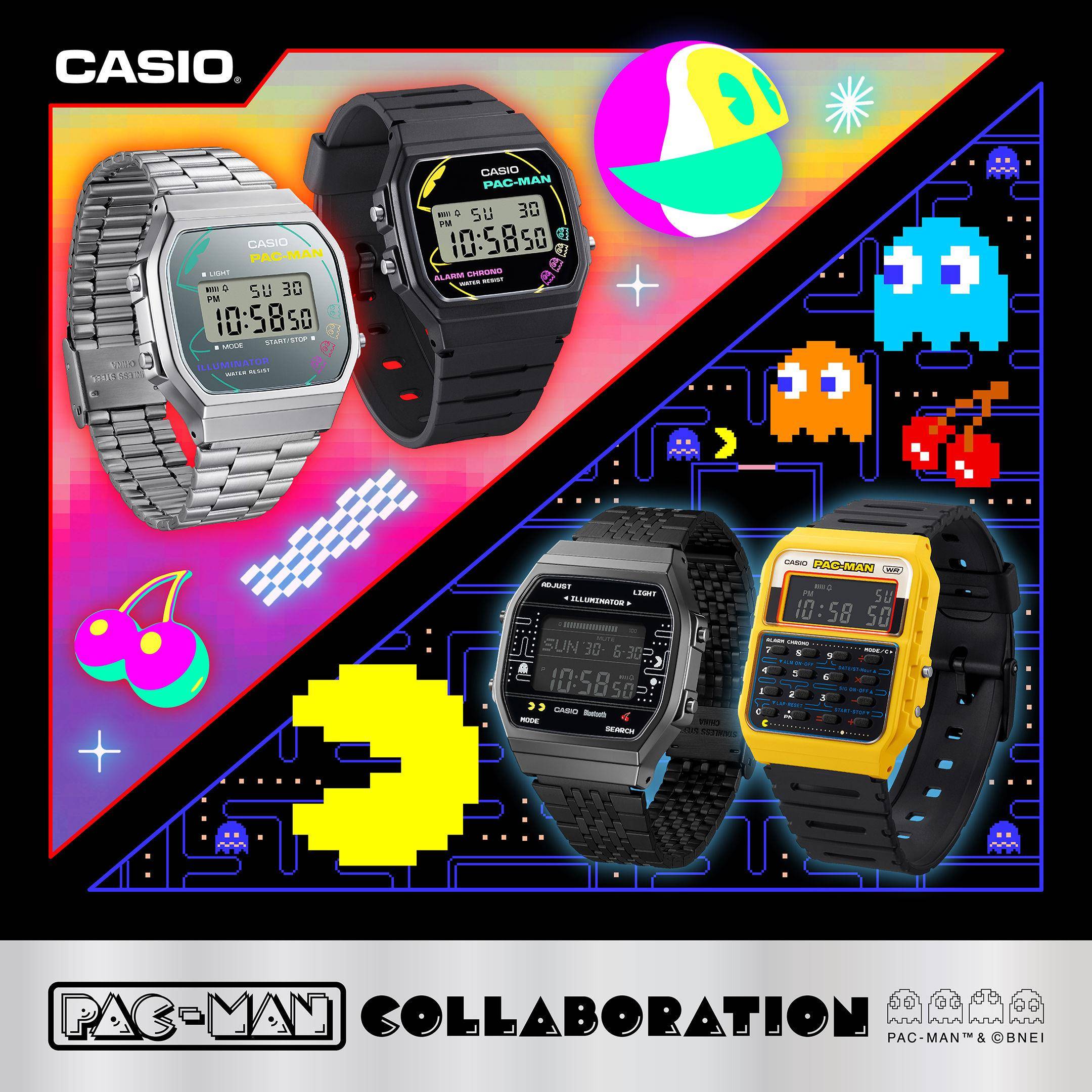 《小精灵》游戏跃上CASIO　联名表勾童年回忆、价格好亲民 最新资讯 图1张