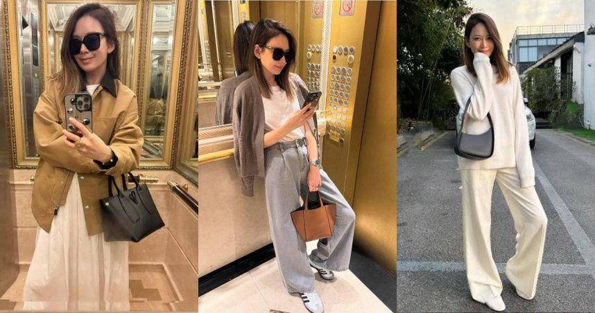 学Melody“40+优雅御姐系穿搭”　运动风、全白色系照样可以美得很时髦 最新资讯 图1张