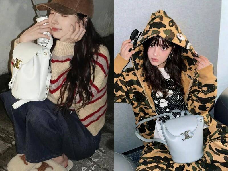 Celine新成员Bonnie后背包登场　秀智、Danielle亲示范色选细节都超美 时尚穿搭 图5张