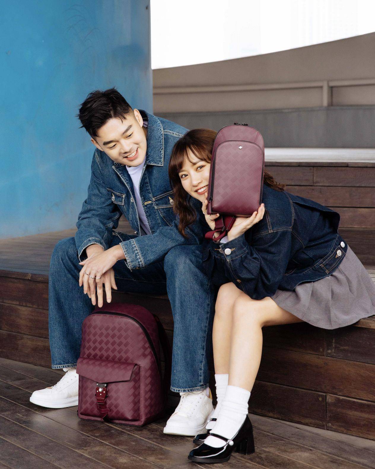 王齐麟紧牵未婚妻最萌身高差吸睛　背万宝龙新包晒恩爱 时尚穿搭 图2张