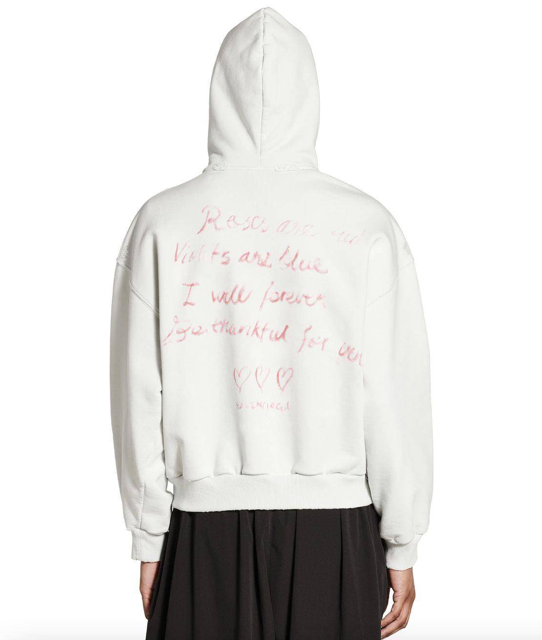 情人节送礼推荐！Balenciaga手绘帽T告白神器、GUCCI裸粉短夹好浪漫 时尚穿搭 图3张