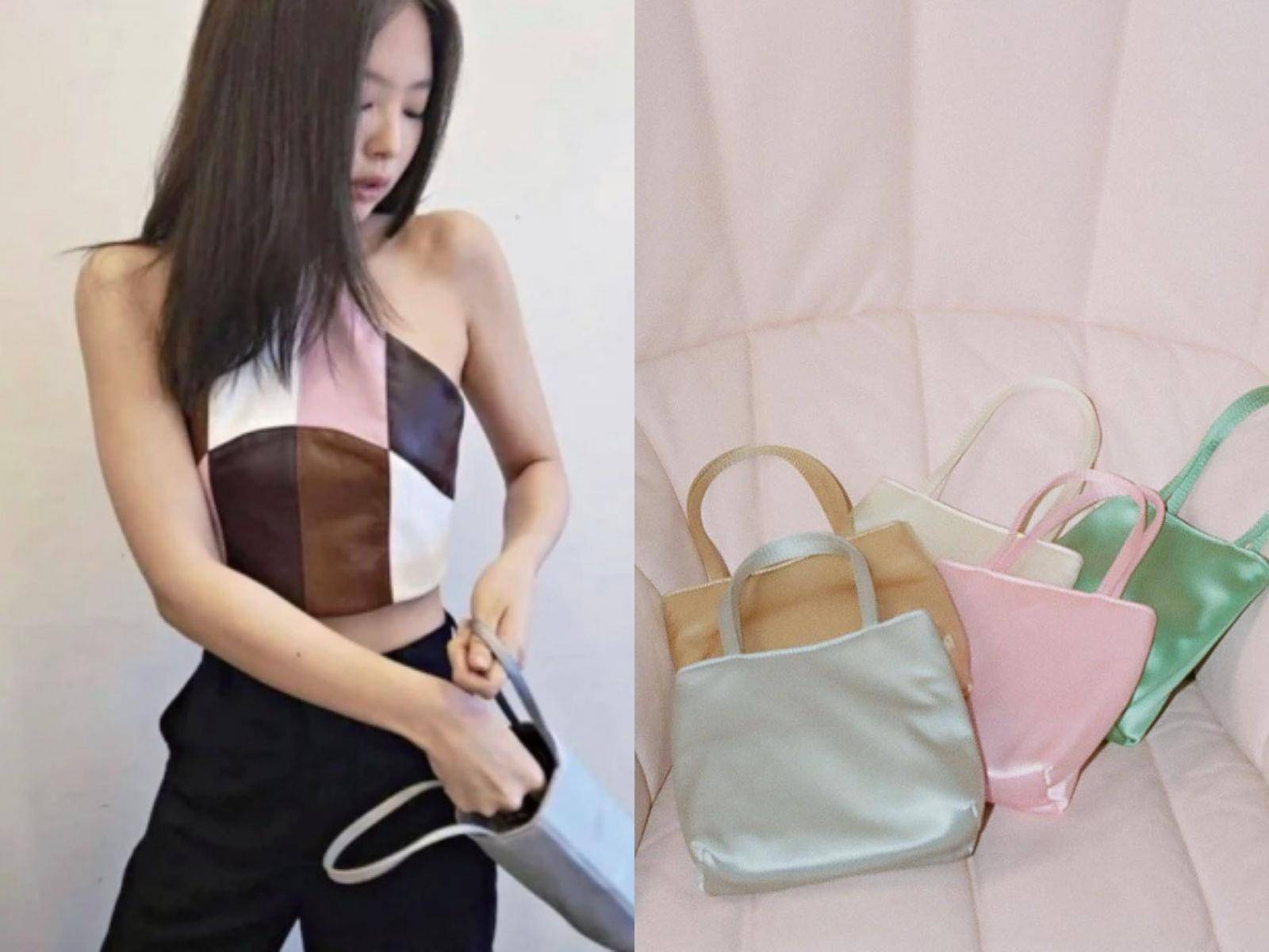 Jennie爱牌小众丝绸包hai在台开卖！超梦幻立体玫瑰、限定鲜绿色报到 名人名流 图1张