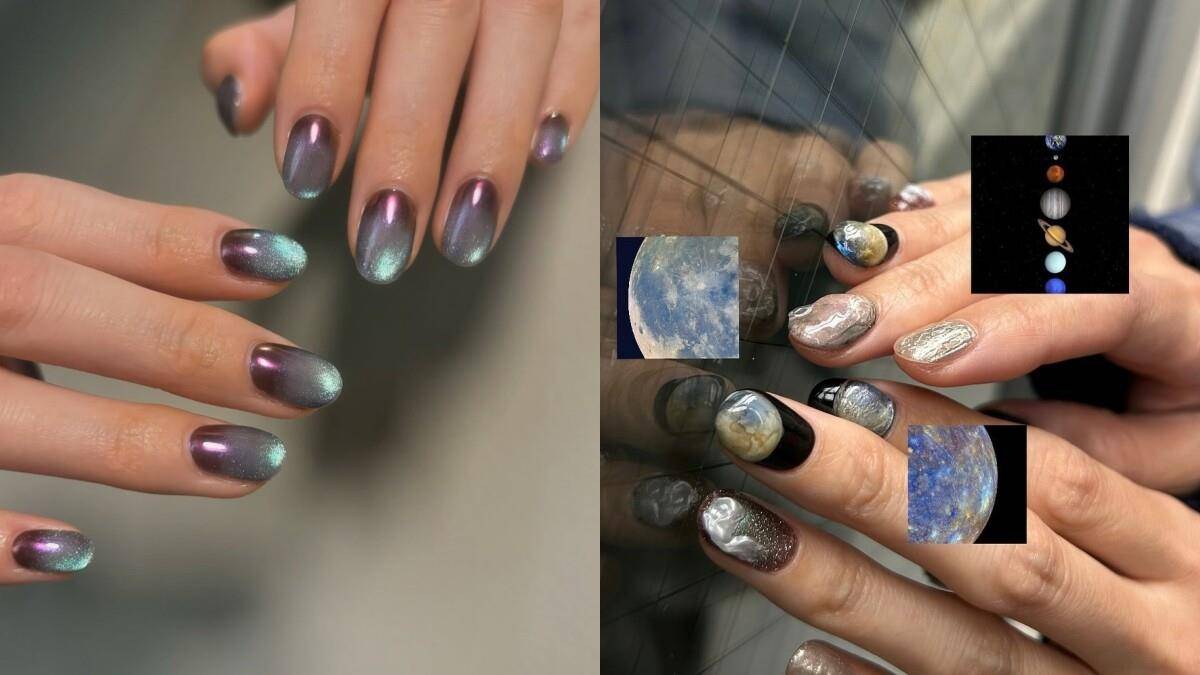 2025美甲推荐神秘又特别的“银河系美甲”　把整个宇宙放在指尖 最新资讯 图1张