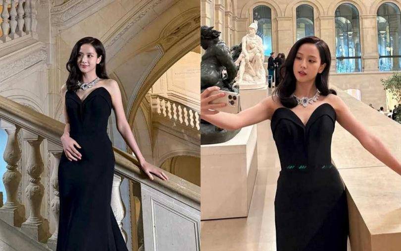 Jisoo深V美胸礼服惊艳全网！从少女体态到仙气腹肌靠3招身材管理 名人名流 图2张