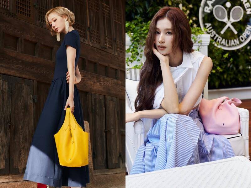 TWICE Sana、aespa Winter全新菜篮包拎上身　高彩度色选＋万元初好入手 时尚穿搭 图6张
