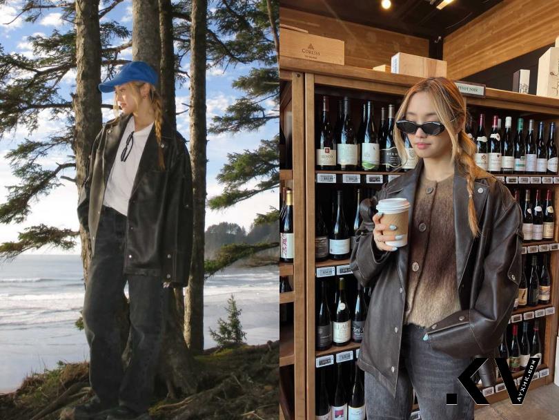 春季皮衣穿搭！Jisoo完美混搭透肤裙　Hailey Bieber营造下身失踪最性感 最新资讯 图3张