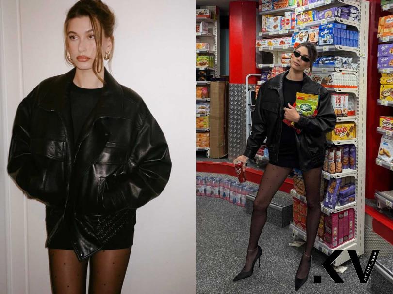 春季皮衣穿搭！Jisoo完美混搭透肤裙　Hailey Bieber营造下身失踪最性感 最新资讯 图5张