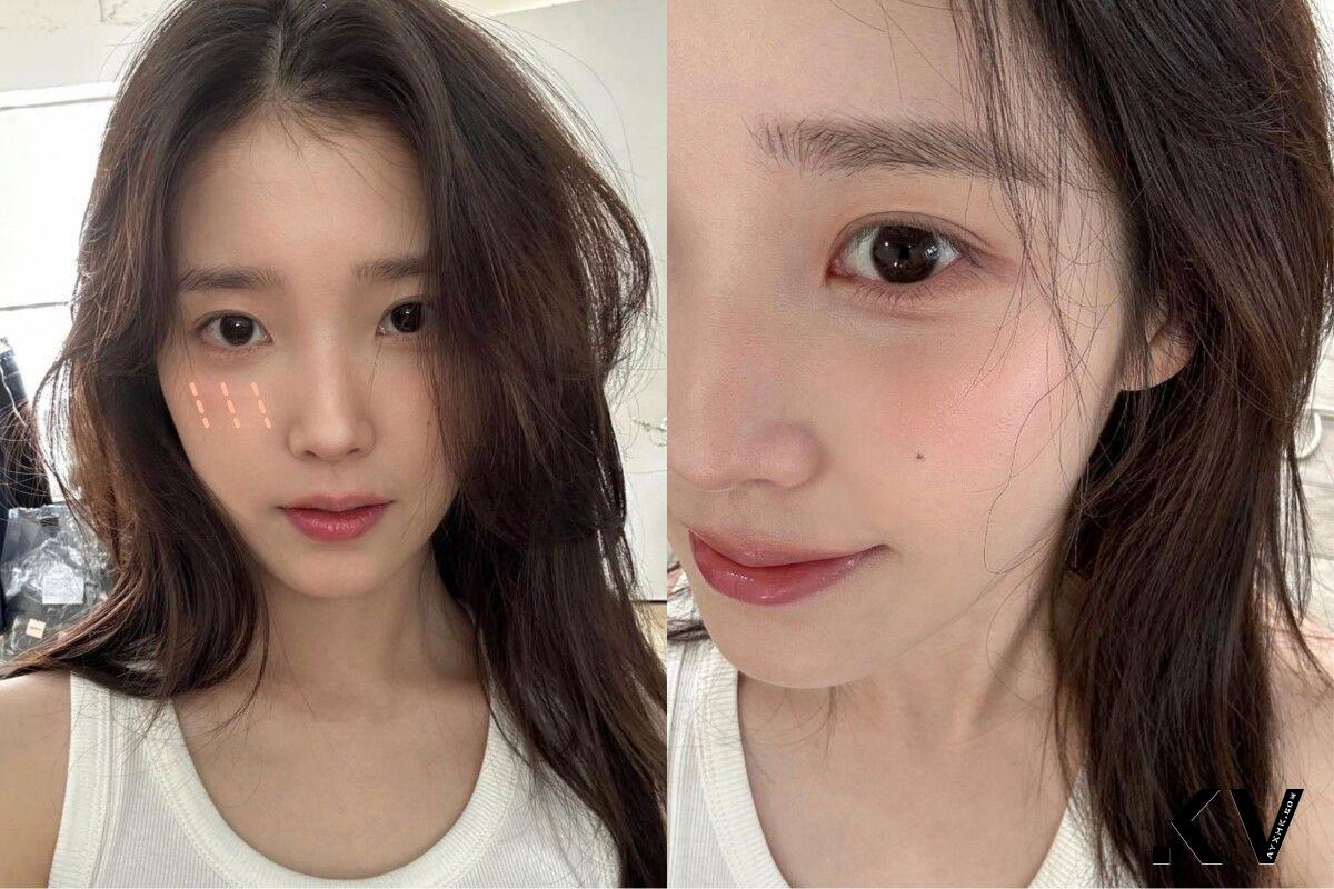 IU日常“空气感妆容”重点！无辜犬系眼妆、英气眉型是关键 最新资讯 图10张