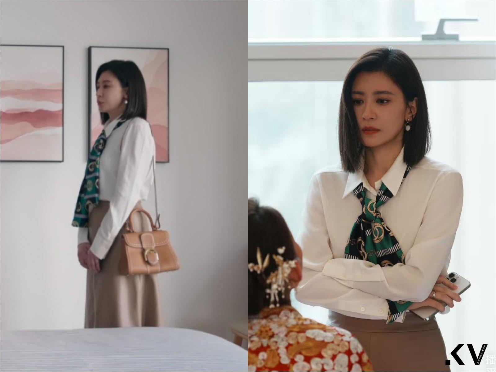 贾静雯《以美之名》穿搭吸睛！拎“比利时爱马仕”经典Brillant包低调优雅 名人名流 图1张