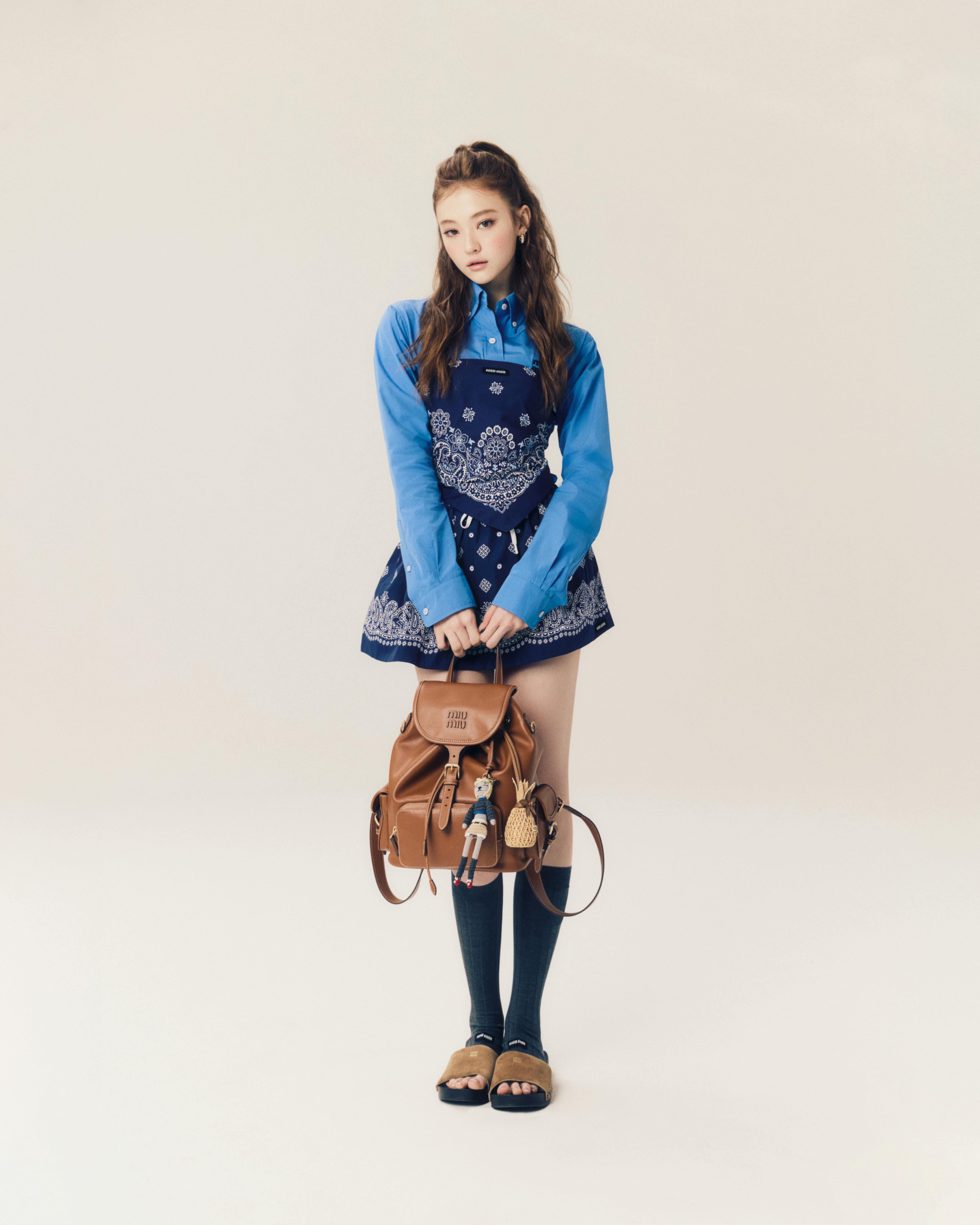 MEOVV成员“小Jennie”成为MIU MIU大使！16岁登时装周混血神颜美翻 名人名流 图4张