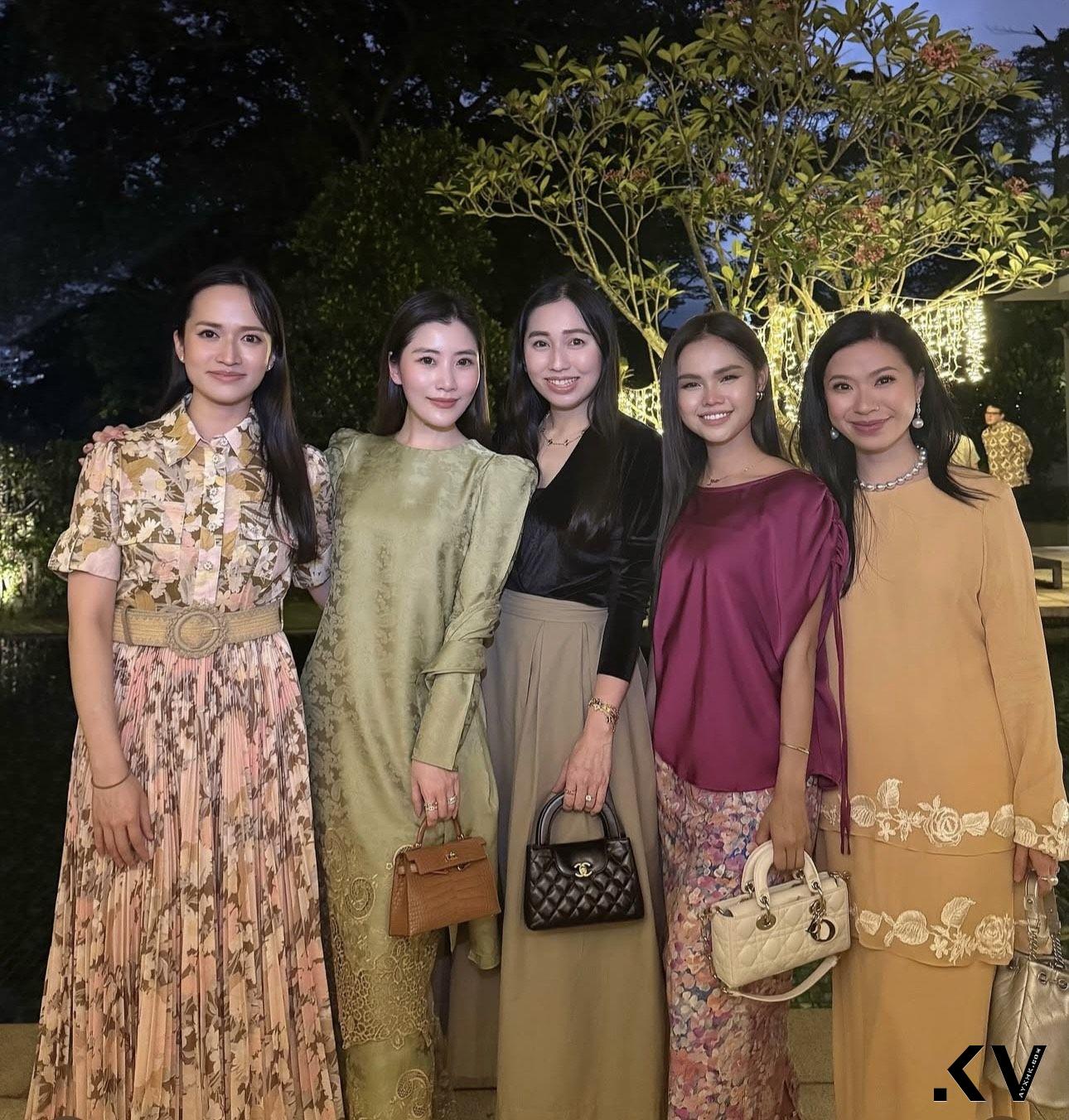 “马来西亚最美千金”LV樱花包好可爱　满手钻戒跟着抢镜 名人名流 图3张