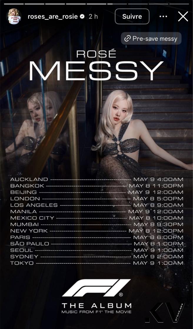 Rosé新曲〈Messy〉火辣造型连发！换上Isabel Marant透视裙长腿全露 名人名流 图1张