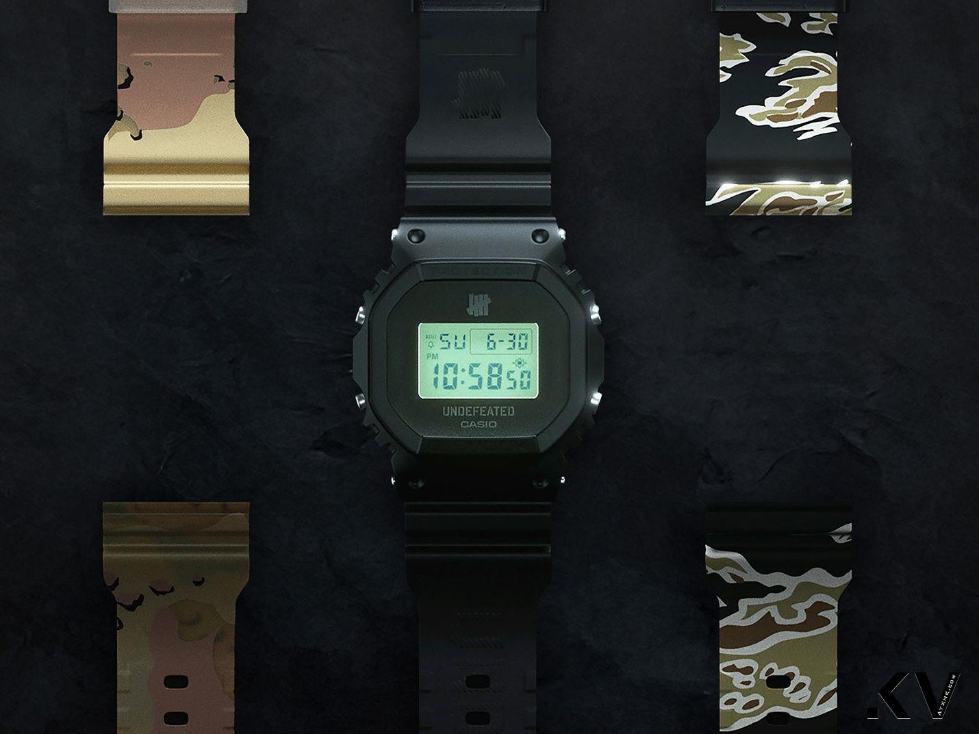 G-SHOCK联手潮牌送3条表带　黑表配迷彩带帅爆 最新资讯 图1张