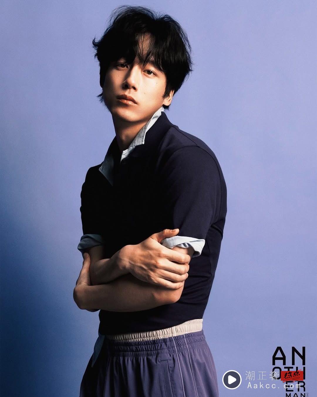 坂口健太郎穿UNIQLO女友视角帅照曝！“Polo衫叠搭”根本穿搭教科书 名人名流 图1张